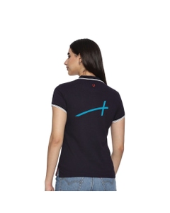 Allen Solly Polo T-shirt Women- Navy Blue SW